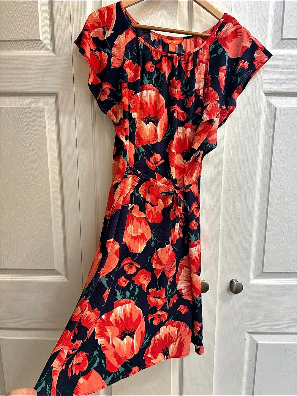 Joe Fresh Floral Maxi Dress in Red & Blue Size XL